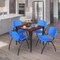Regency Kahlo Square Table & Chair Sets, 30 W, 30 L, 29 H, Wood, Metal, Plastic Top, Cherry TPL3030CHBK47BE - alternate 1